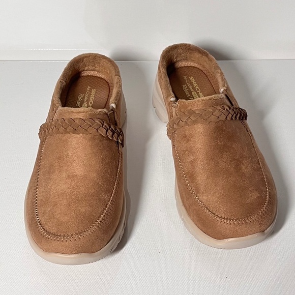 Shoes - Skechers Easy Going Darling Thing Water Repellent Suede Clogs